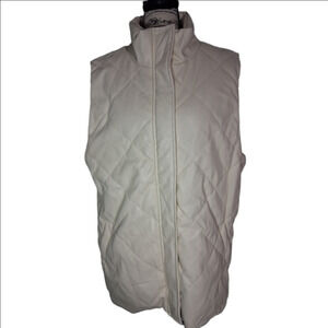 Vest By Love Tree Cream Color Size Large Womens Excellent Condition